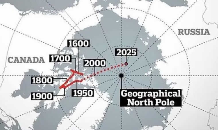 Ο μαγνητικός Βόρειος Πόλος «μεταναστεύει» στη Ρωσία