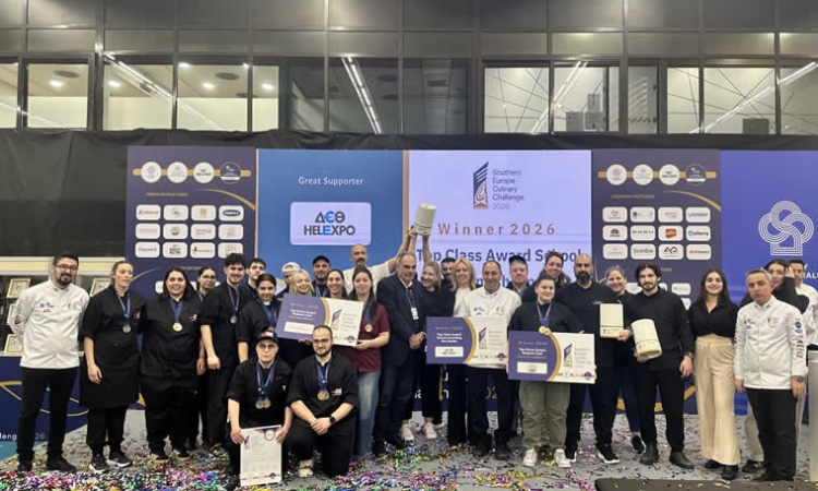 Ανώτερες Σχολές ΑΛΦΑ: «Top Class Award School» στον Διεθνή Διαγωνισμό Μαγειρικής «Southern Europe Culinary Challenge 2026» με 49 μετάλλια