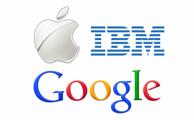 GoogleAppleIBM